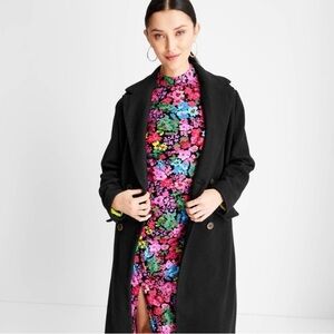 💫HP‼️💫 NWOT FUTURE COLLECTIVE - KAHLANA BARFIELD BROWN Floral Dress in Pink, XS